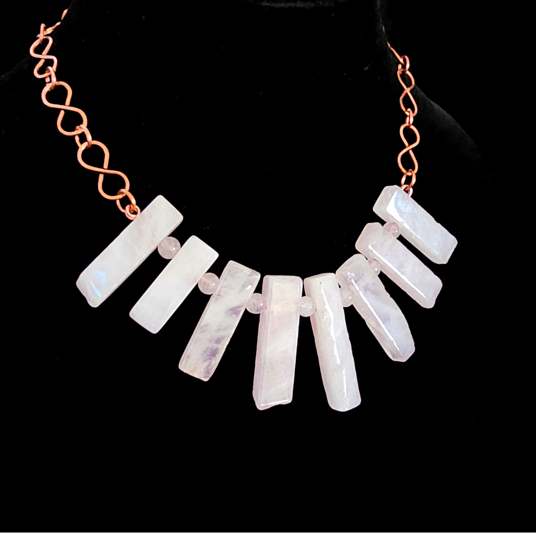 Long Stone Bib | Necklace